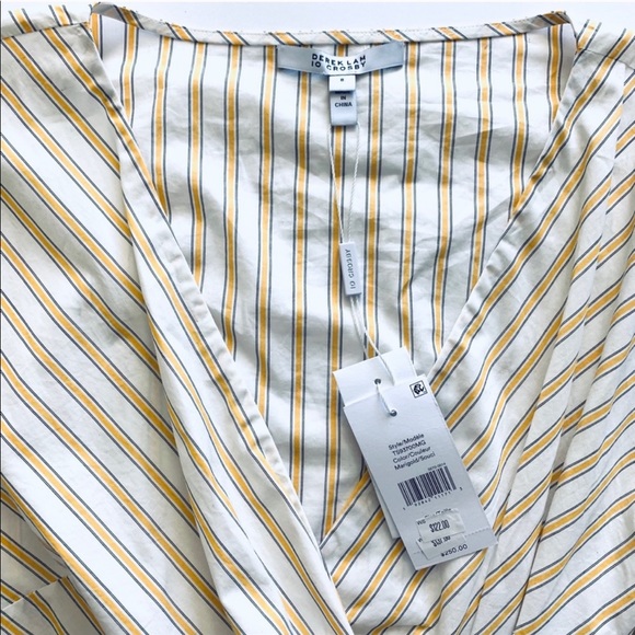 Derek Lam 10 Crosby cropped tie-waist blouse - Picture 6 of 9